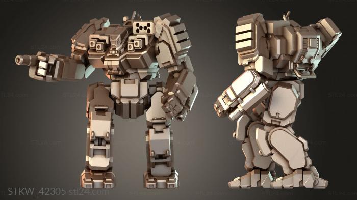 Military figurines (Battletech IM Unit, STKW_42305) 3D models for cnc