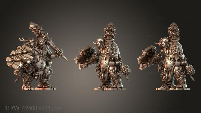 Military figurines (Behemoth Battalion Colossal, STKW_42488) 3D models for cnc