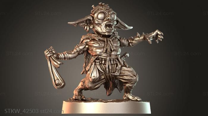 Beneath Goblin Captain with Small Sword