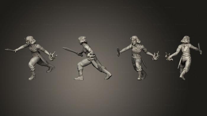 Military figurines (Chaos Goddess action nocloak, STKW_4256) 3D models for cnc