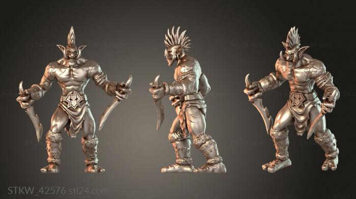 Berserker Rogue with Daggers — Zand Troll Variant