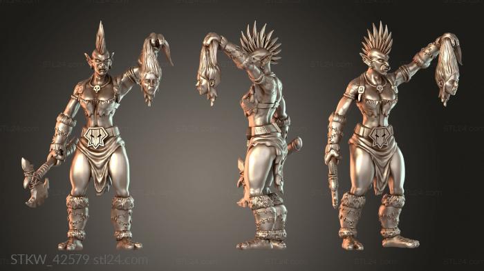 Berserker Warrior — Troll with Two Axes