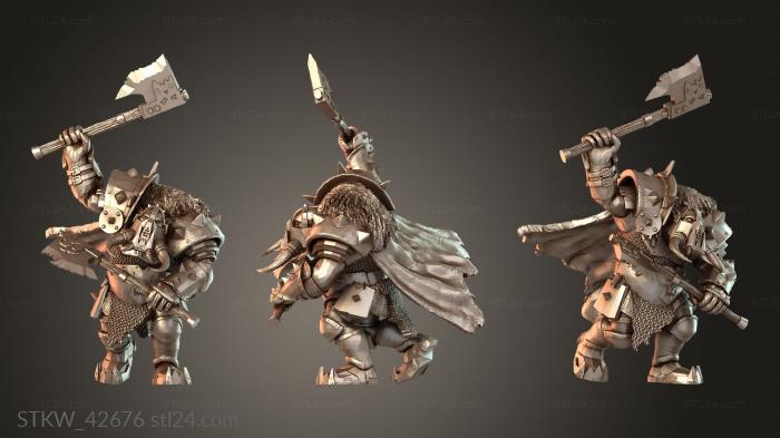 Black Armored Boss with Dual Axes