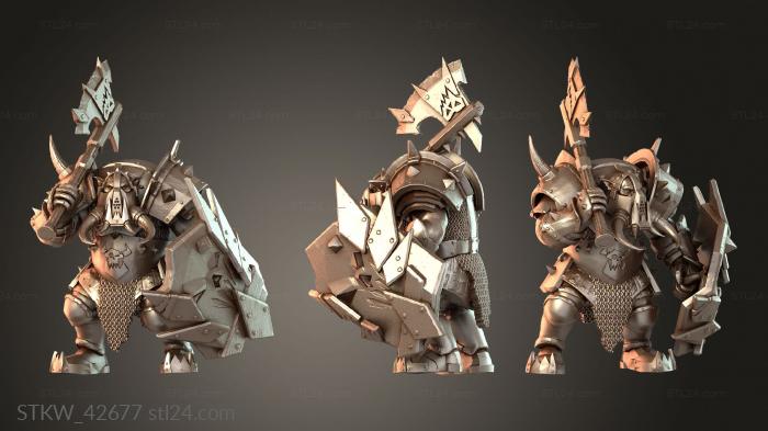 Black Armored Boss Fierce