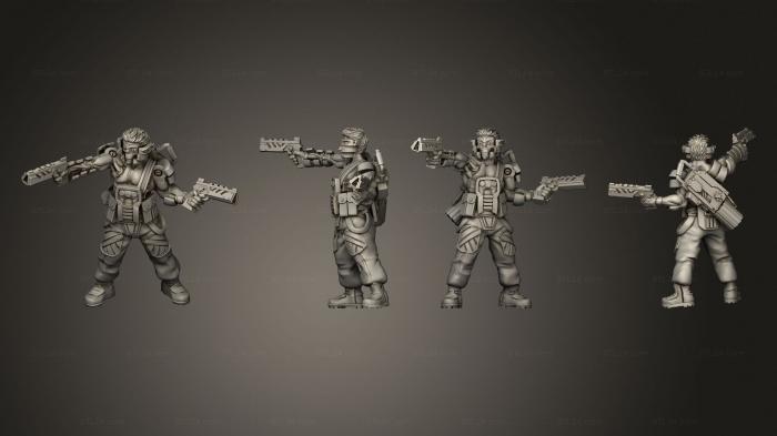 Статуэтки военные (Персонаж злой мортимер, STKW_4268) 3D модель для ЧПУ станка