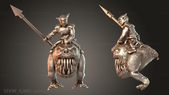 Black Carrot Goblin on Gnaw Beast Gobo B