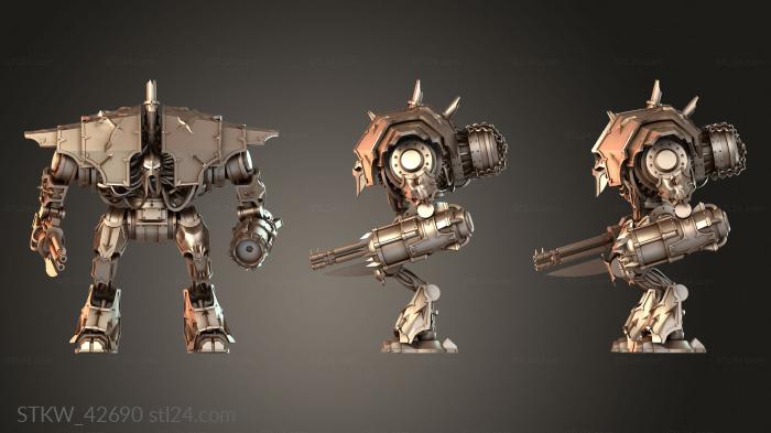 Military figurines (Black Legion Decimator, STKW_42690) 3D models for cnc
