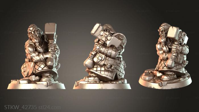 Military figurines (Blacksmith, STKW_42735) 3D models for cnc