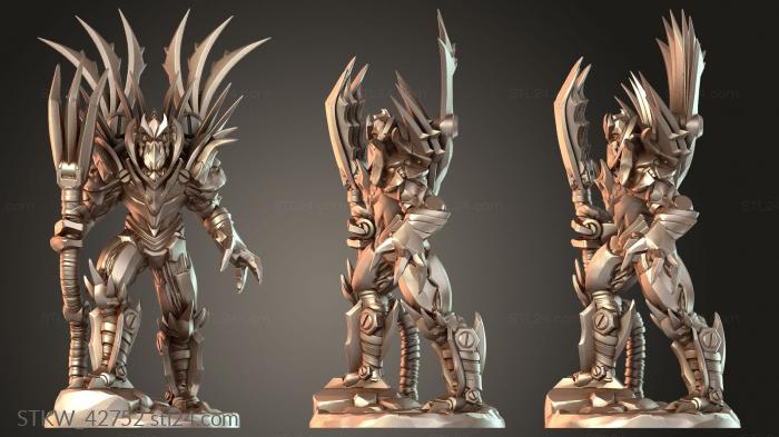 Military figurines (Blade Lord, STKW_42752) 3D models for cnc