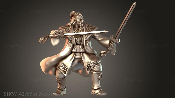 Military figurines (Blade Master — Attack Stance, STKW_42758) 3D models for cnc