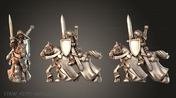 Military figurines (Blank Shield Guardian, STKW_42792) 3D models for cnc