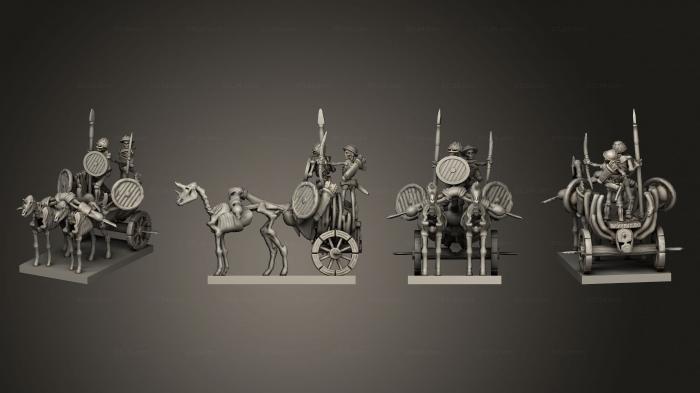 Military figurines (Chariot 1, STKW_4283) 3D models for cnc
