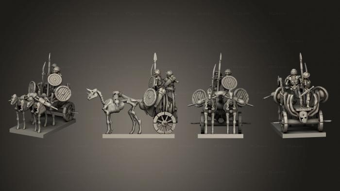 Military figurines (Chariot 2, STKW_4284) 3D models for cnc