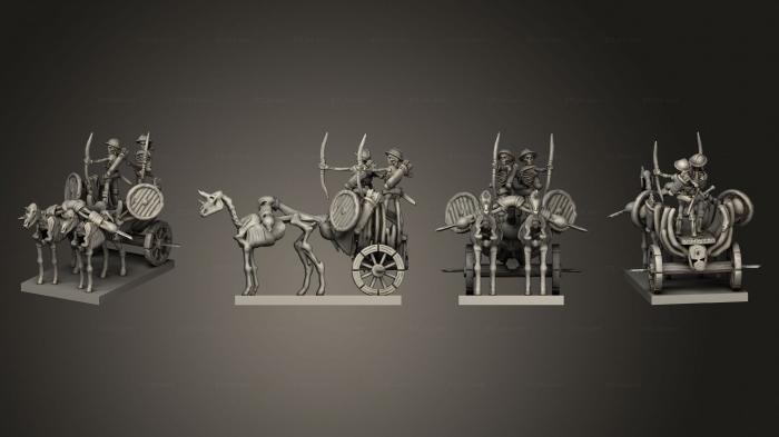 Military figurines (Chariot 3, STKW_4285) 3D models for cnc