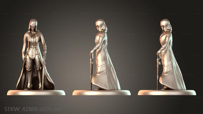 Military figurines (Blood Elf Paladin Flame, STKW_42888) 3D models for cnc