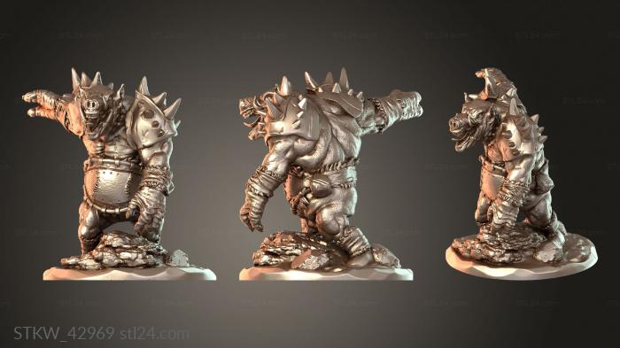 Military figurines (Boar Hulk, STKW_42969) 3D models for cnc