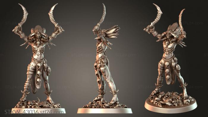 Military figurines (Bonecrusher Berserker — Variant B, STKW_43036) 3D models for cnc
