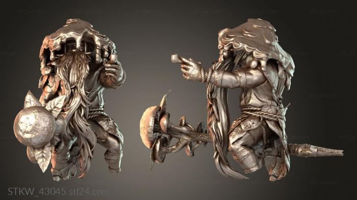 Military figurines (Borovichok — Angry Variant C, STKW_43045) 3D models for cnc