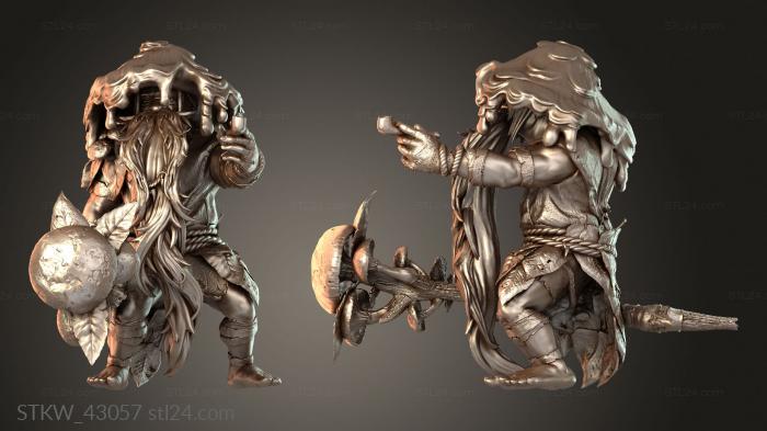 Military figurines (Borovichok — Smoke Shroom, STKW_43057) 3D models for cnc