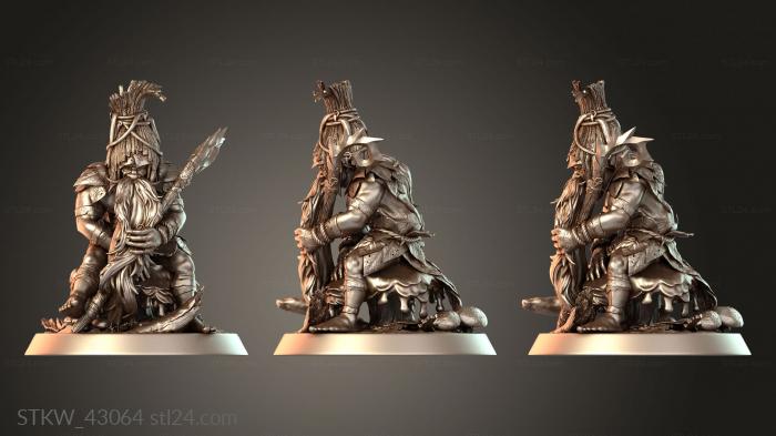 Military figurines (Borovichok — Wait Hat Variant, STKW_43064) 3D models for cnc