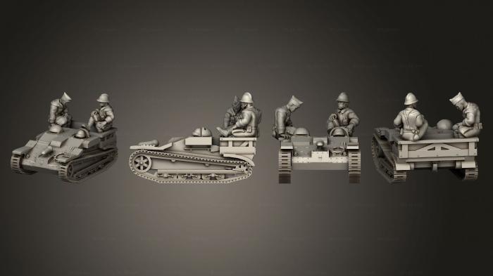 Military figurines (Chenillette, STKW_4309) 3D models for cnc