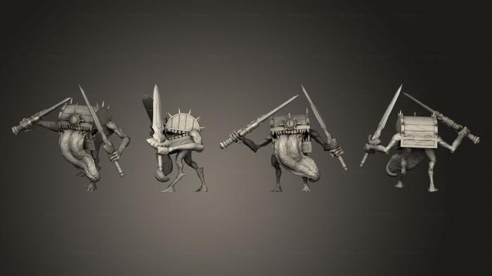 Military figurines (Chest Mimic Swords, STKW_4310) 3D models for cnc