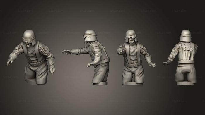 Military figurines (Chicken Walker Crew, STKW_4311) 3D models for cnc