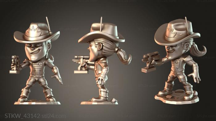 Military figurines (Bravestarr — Chibi Style, STKW_43142) 3D models for cnc