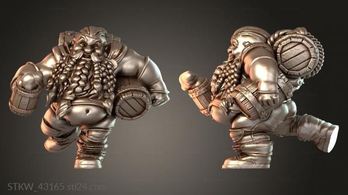 Military figurines (Brewmaster — PMM Dwarf, STKW_43165) 3D models for cnc