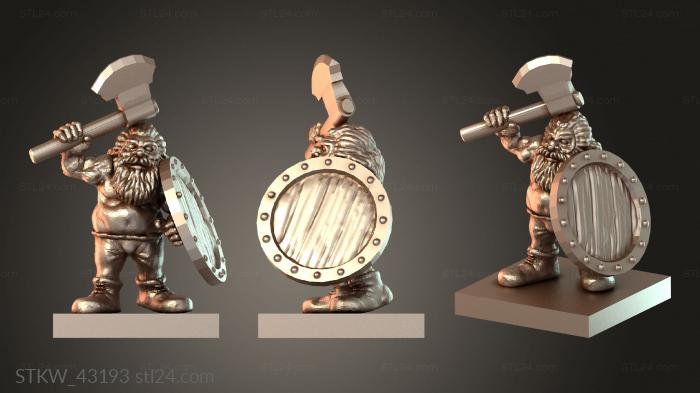 Military figurines (Brok — Armed Variant, STKW_43193) 3D models for cnc