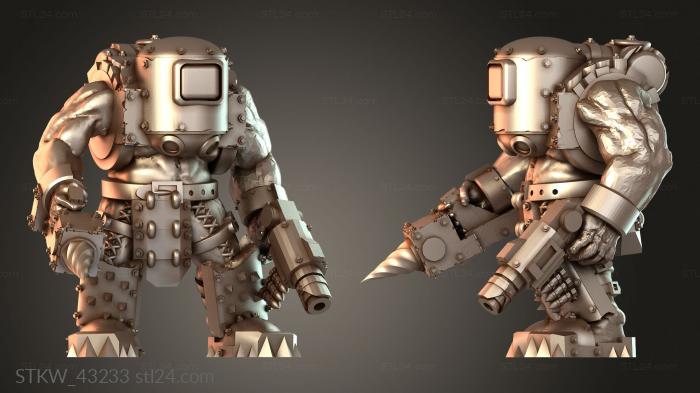 Military figurines (Brother Decian — Assault Pose, STKW_43233) 3D models for cnc