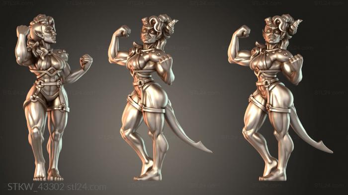 Military figurines (BUFF TIEFLING FROM HELL Nefarious, STKW_43302) 3D models for cnc