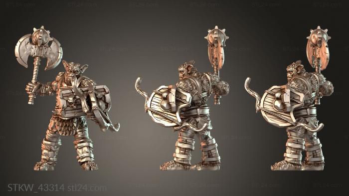 Military figurines (Bugbear legs, STKW_43314) 3D models for cnc