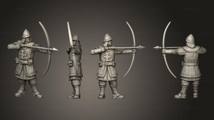 Military figurines (City Guard Archer, STKW_4332) 3D models for cnc