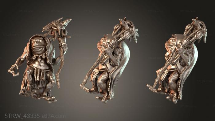 Bullywug Shaman Figure