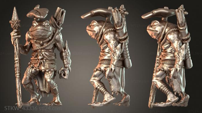 Bullywug Warrior Figure