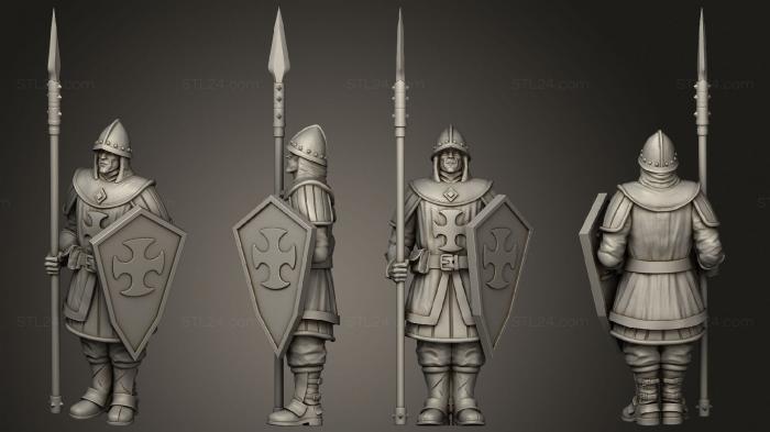 Military figurines (City Guard, STKW_4334) 3D models for cnc