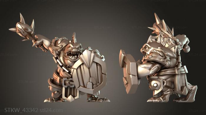 Military figurines (Bulwark Defenders, STKW_43342) 3D models for cnc