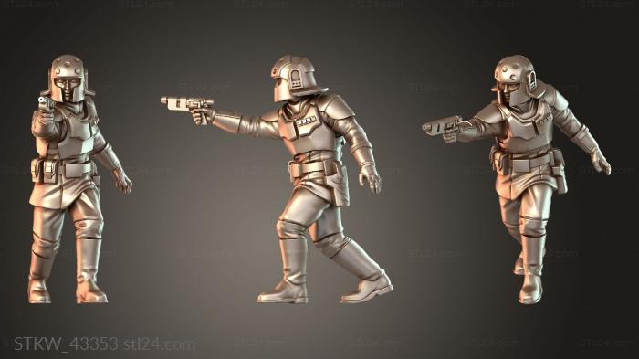 Military figurines (Bureau Field Agents Judicious, STKW_43353) 3D models for cnc