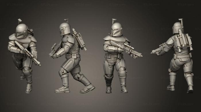 Military figurines (clan Korrin warden 6, STKW_4340) 3D models for cnc