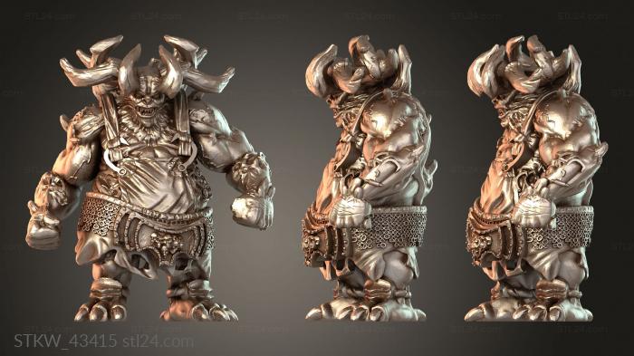 Military figurines (Butcher Demon C, STKW_43415) 3D models for cnc