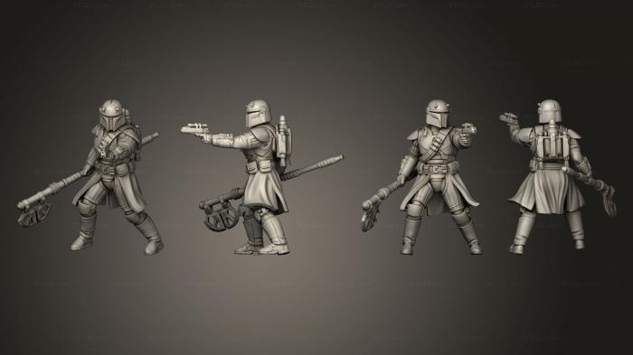 Military figurines (Clan Korrin Wardens 2, STKW_4345) 3D models for cnc