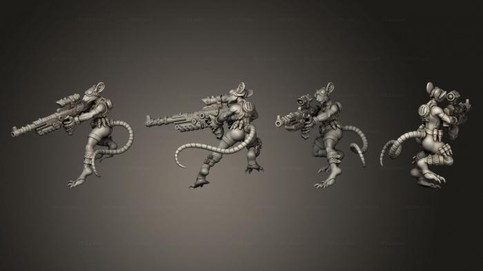 Military figurines (Clan Wyzerd Skitterkin Shadowkin 2, STKW_4346) 3D models for cnc