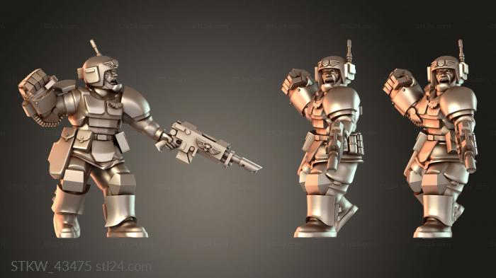 Cadian Infantry Squad Sergeant Angry