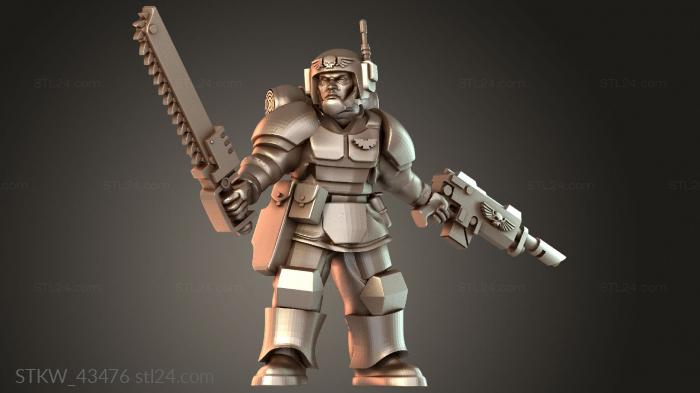Cadian Infantry Squad Sergeant Angry