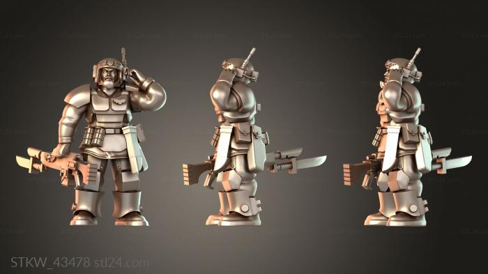 Cadian Infantry Squad Sergeant Angry Bold