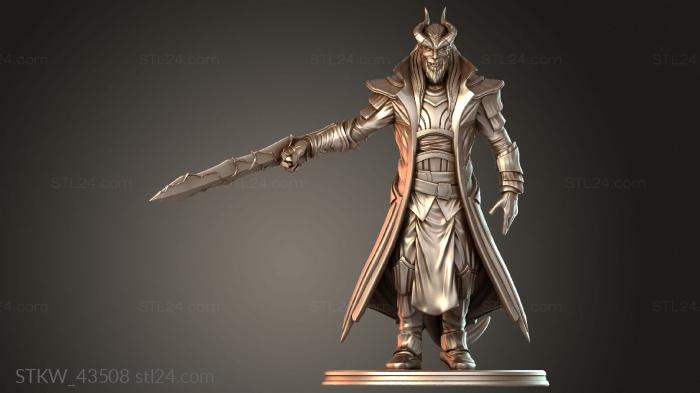 Caius Tiefling Hexblade Youthful