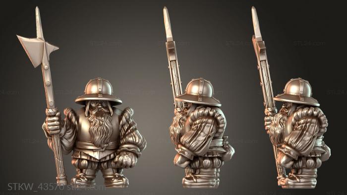Capritor Dwarf Poleaxe Brave