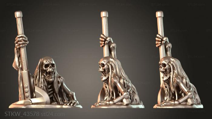 Military figurines (Capritor Skeleton Emerging, STKW_43578) 3D models for cnc