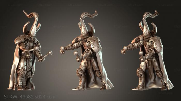 Military figurines (Captain, STKW_43582) 3D models for cnc
